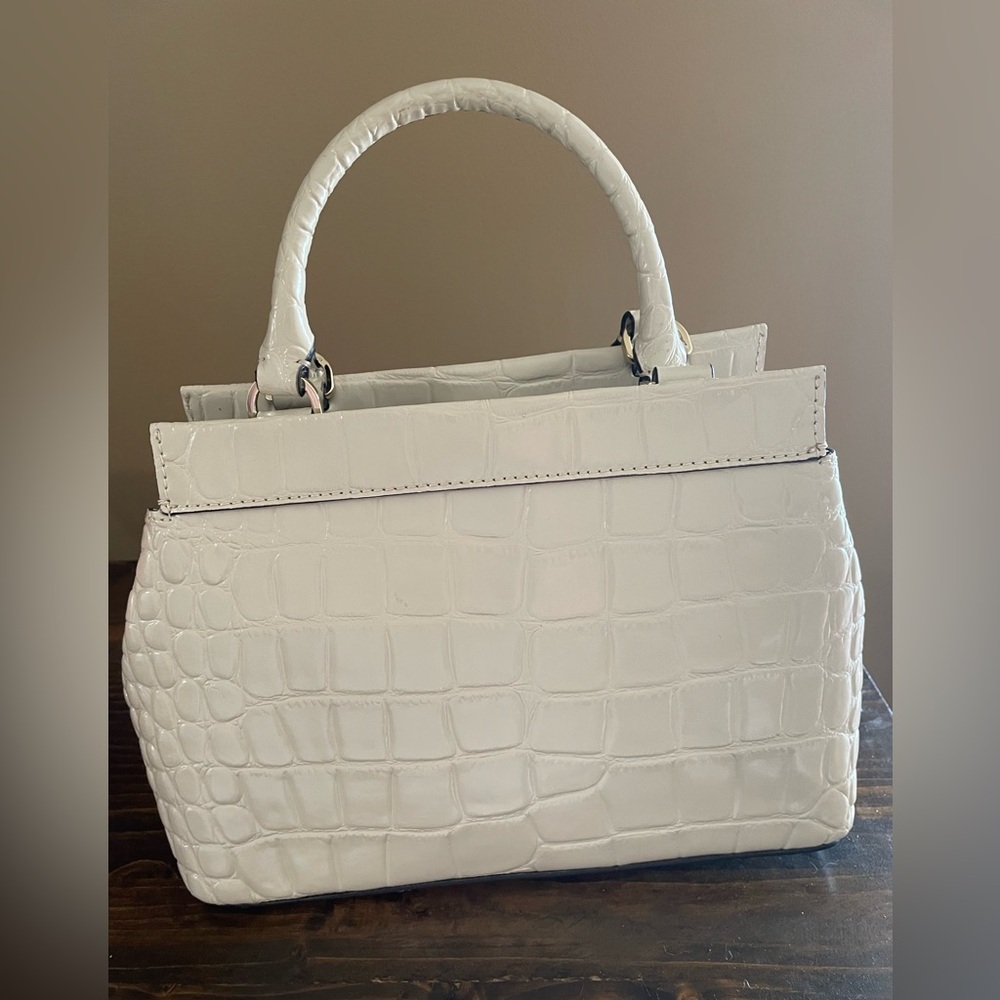 Kate Spade Ivory Croc-Embossed Women's Bag 💯 Leather. - Picture 3 of 10